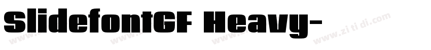 SlidefontGF Heavy字体转换